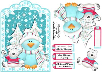 The Bird Won't Fit in the Oven This Year! Scalloped Top Card