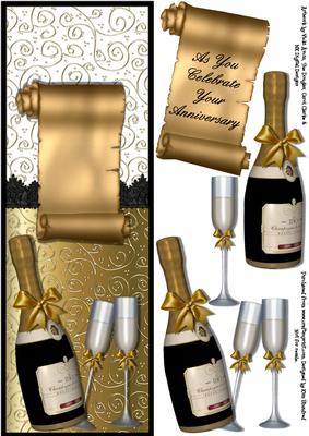 Champagne Celebration Large Dl Half & Half