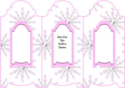 Winter Friends Trifold Card Insert - Sno-woman