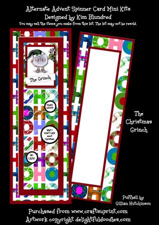 Christmas Grinch - Alternate Advent Slider Card