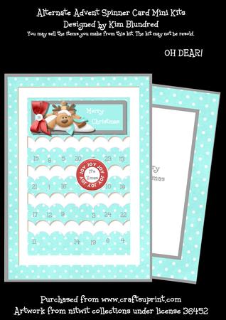 Oh Dear! - Alternate Advent Slider Card