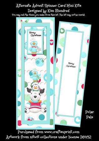 Polar Pals - Alternate Advent Slider Card