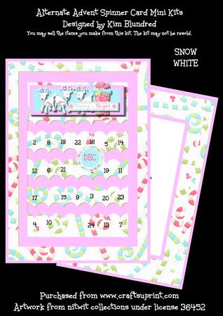 Snow White - Alternate Advent Slider Card