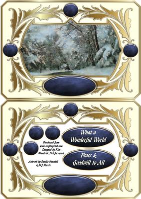 What a Wonderful World - Framed Aperture Card