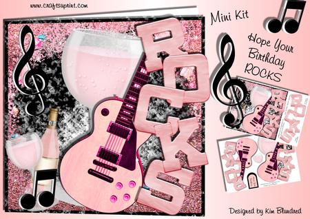 Hope Your Birthday Rocks - Pink - Mini Kit