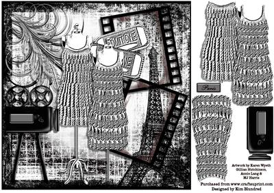 1920s Paris Fashion Week - Pencil Monochrome