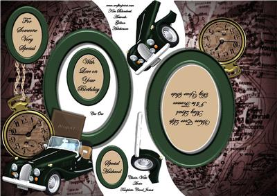 Where Ever Life May Lead - Topper, Insert & Deocupage