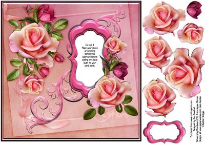 Add Your Own Greeting - Pink Posy