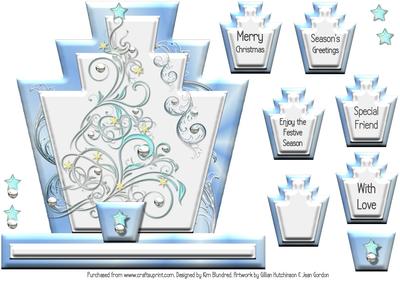 Deco Style Topper - Deck the Halls - Contemporary