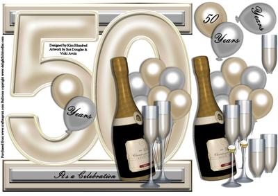 I Card Front Golden Anniversary 50 Years