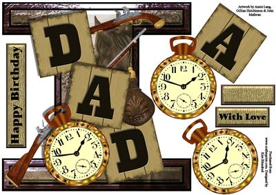 I Card Front - Relation Card - Dad