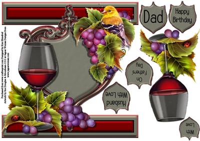 I Card Front Shield Card - Wine & Wildlife