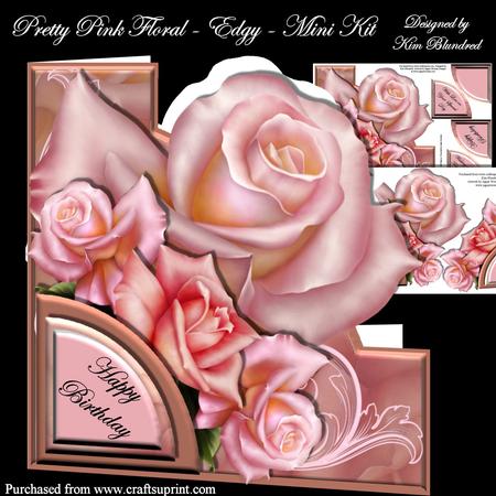 Pretty Pink Floral - Edgy - Mini Kit