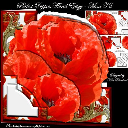Perfect Poppies Floral Edgy - Mini Kit