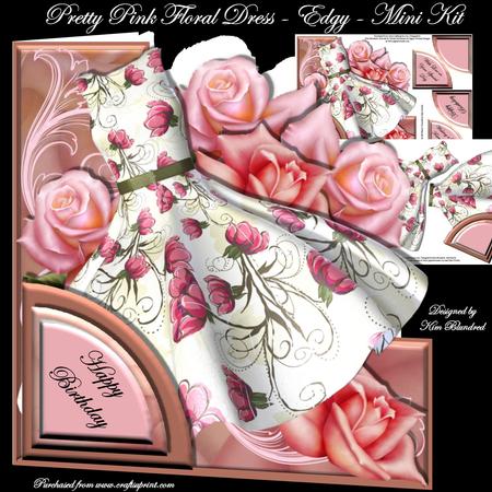 Pretty Pink Floral Dress - Edgy - Mini Kit