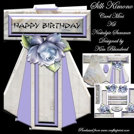 Silk Kimono Card - Mini Kit - Nostalgic Summer