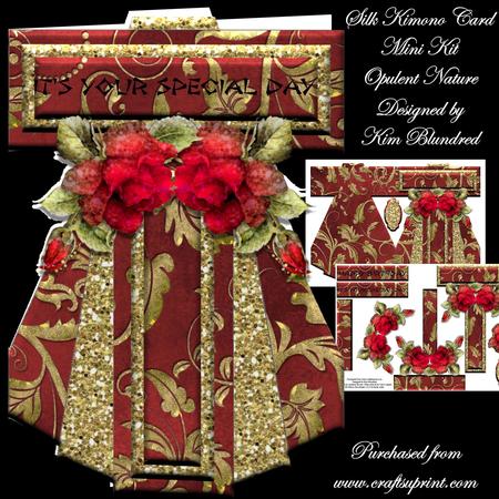Silk Kimono Card - Mini Kit - Opulent Nature