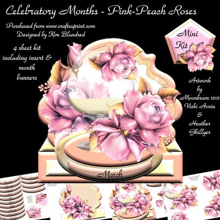 Celebratory Month - Peach-pink Roses