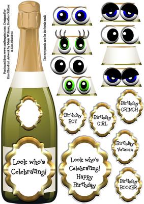 Look Who's Celebrating - Large Dl Shaped Novelty Topper