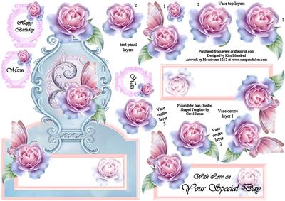 The Little Blue Vase - Shaped Topper