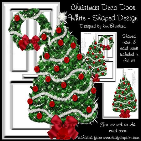 Christmas Deco Door White