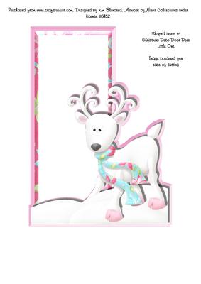 Christmas Deco Door Deer Little One - Insert