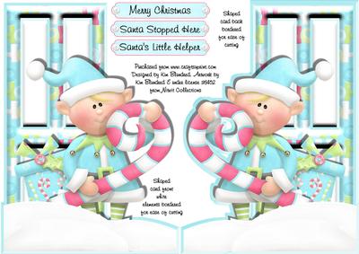 Christmas Deco Door Santa's Little Helper