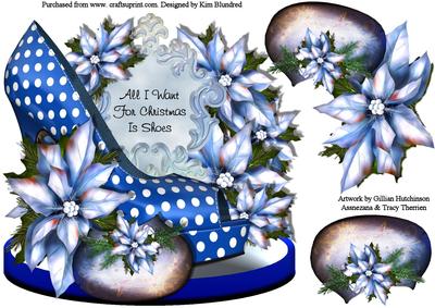Christmas Shoe - Shaped Topper