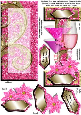 The Perfect Pink Christmas Indulgence - Dl I Card