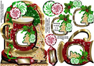 Christmas Cocoa - Shaped Card Front