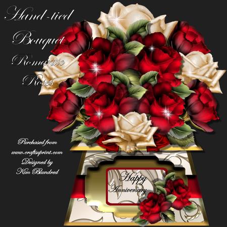 Hand-tied Bouquet - Romantic Roses - Mini Kit