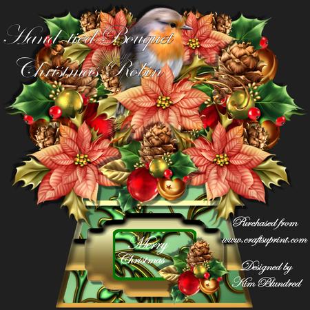 Hand-tied Bouquet - Christmas Robin - Mini Kit