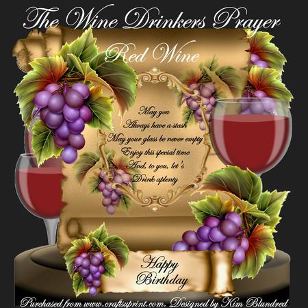 The Wine Drinkers Prayer - Red Wine - Mini Kit