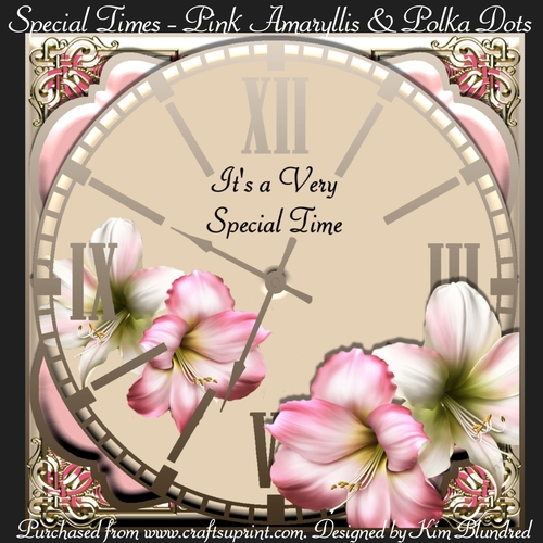Special Times - Pink Amaryllis & Polka Dots