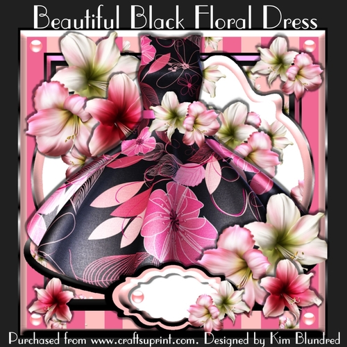 Beautiful Black Floral Dress