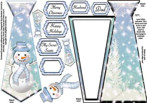 Novelty Christmas Tie - Winter Wonderland