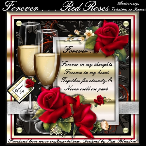Forever . . . Red Roses . . . Anniversary, Valentines or General