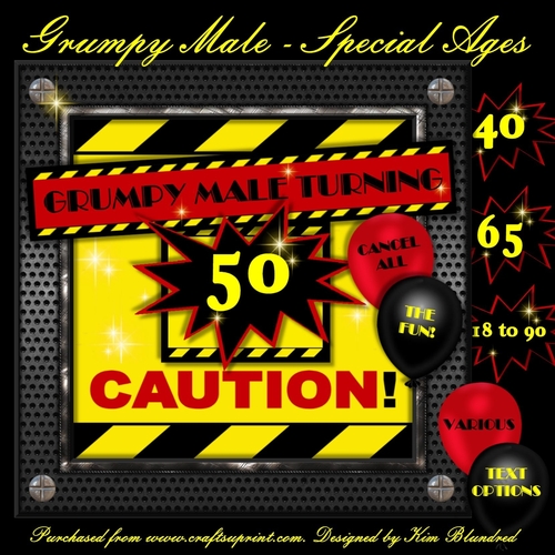 Grumpy Male - Special Ages 