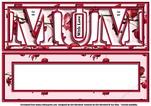 MUM - Large Letter - Large DL - Cherry Blossom