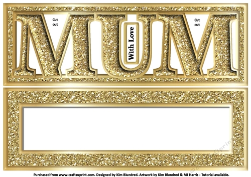 MUM - Large Letter - Large DL - Gold  