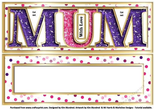 MUM - Large Letter - Large DL - Multi Polkadots Bright