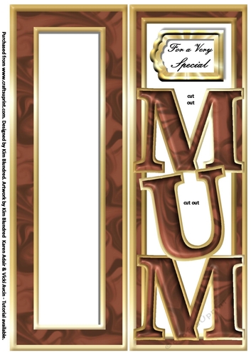 MUM - Large Letter - Large DL - Simply Chocolate - Portrait