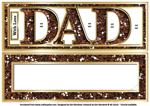 DAD - Large Letters - Large DL - Brown