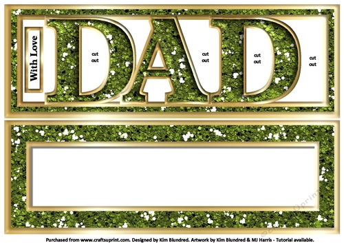 DAD - Large Letters - Large DL - Green