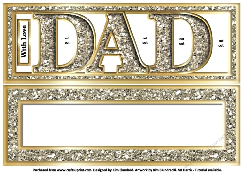 DAD - Large Letters - Large DL - Platinum