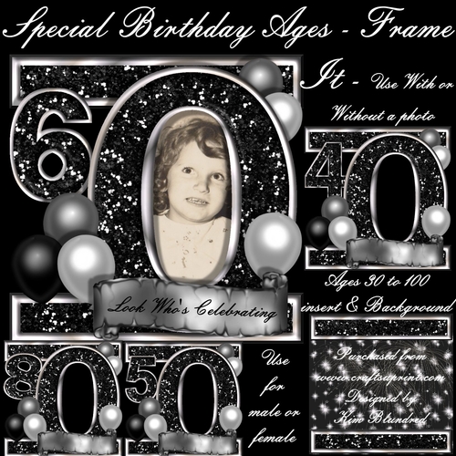 Special Birthday Ages - Frame It - Bumper Kit