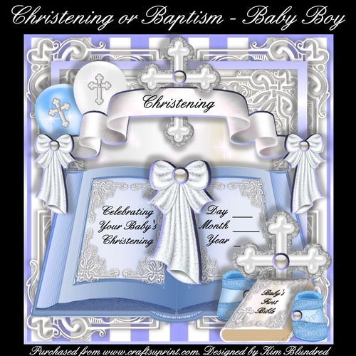 Christening or Baptism - Baby Boy