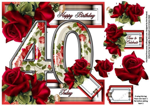 Special Ages Floral - 40 Today