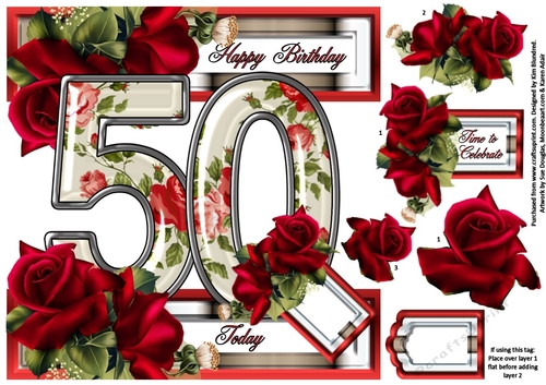 Special Ages Floral - 50 Today