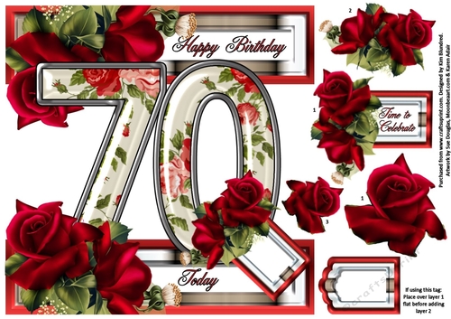 Special Ages Floral - 70 Today